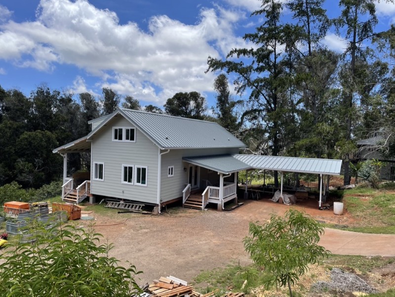 1,600 s.f Barn house with carport